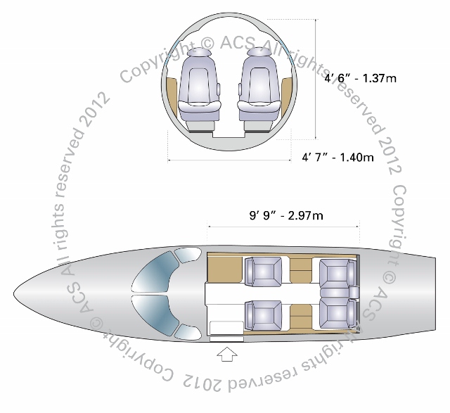 Citation mustang туалет